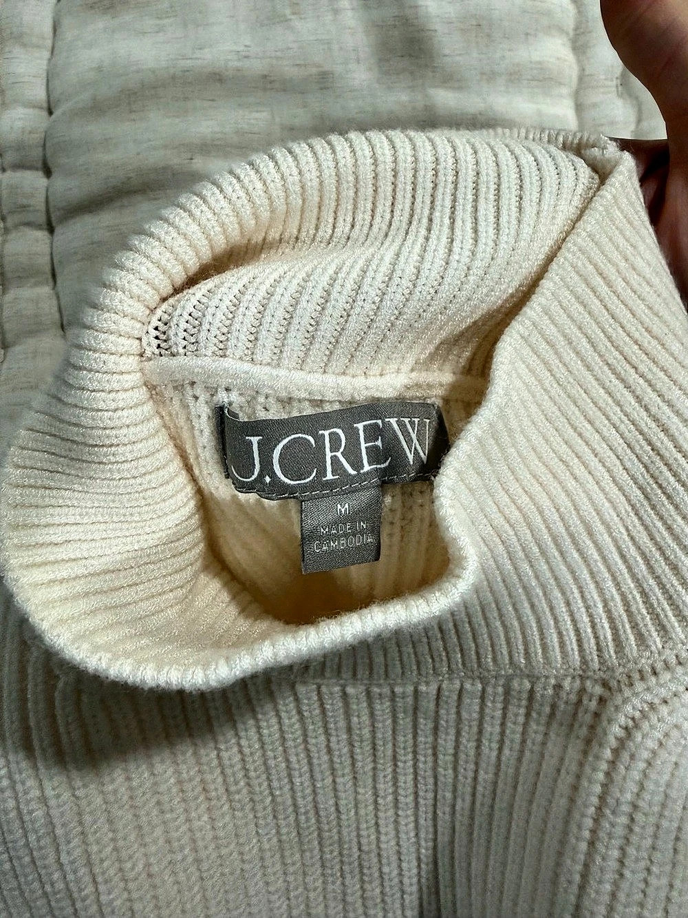 J.Crew Ribbed Mock Neck Sweater - Picture 3 of 5